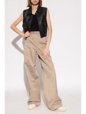NWT Diesel Womens Size 32 32x37 Bistro Wide Leg Streetwear Trouser Pants NEW